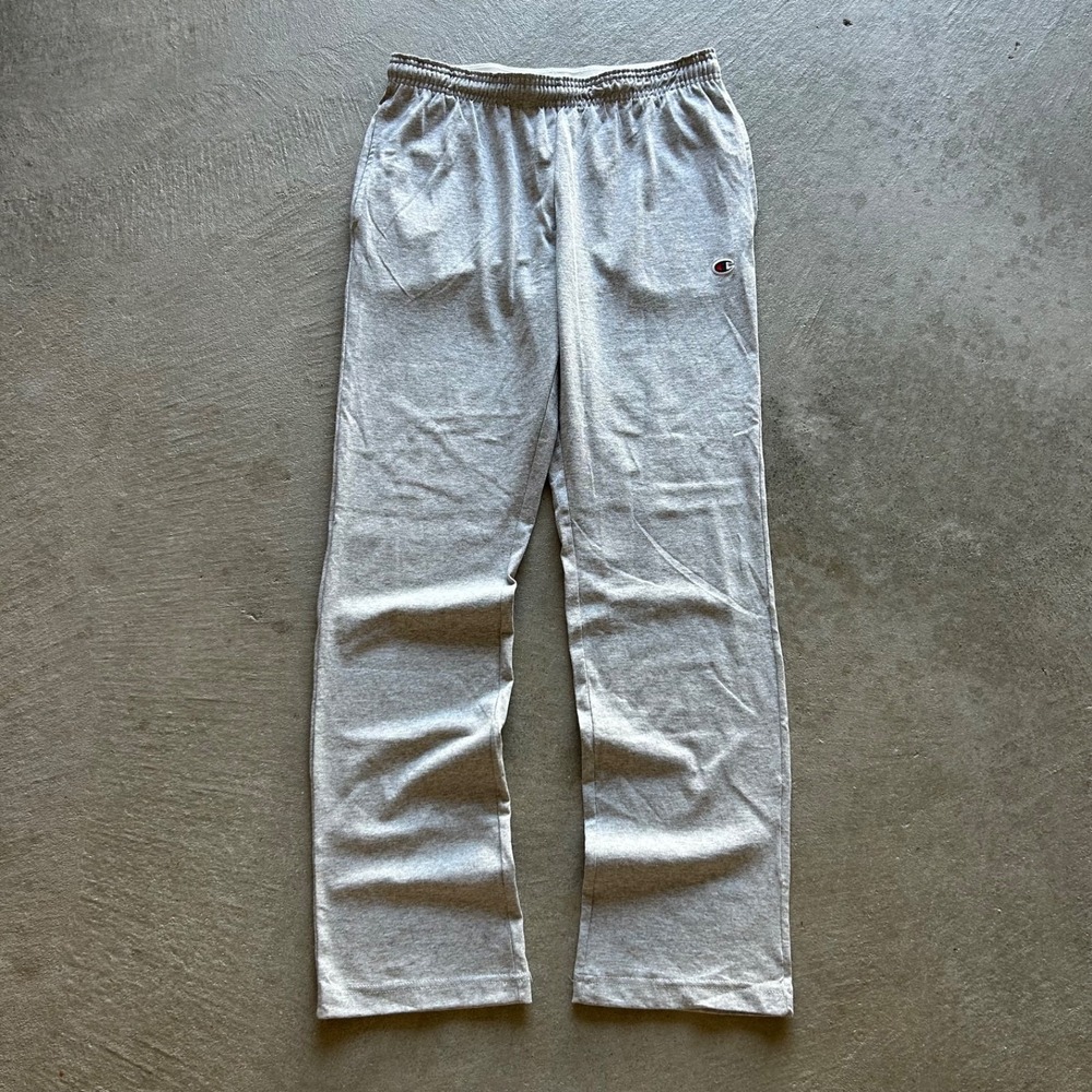 Champion Sweatpants Size Small Gray Straight Leg Cotton